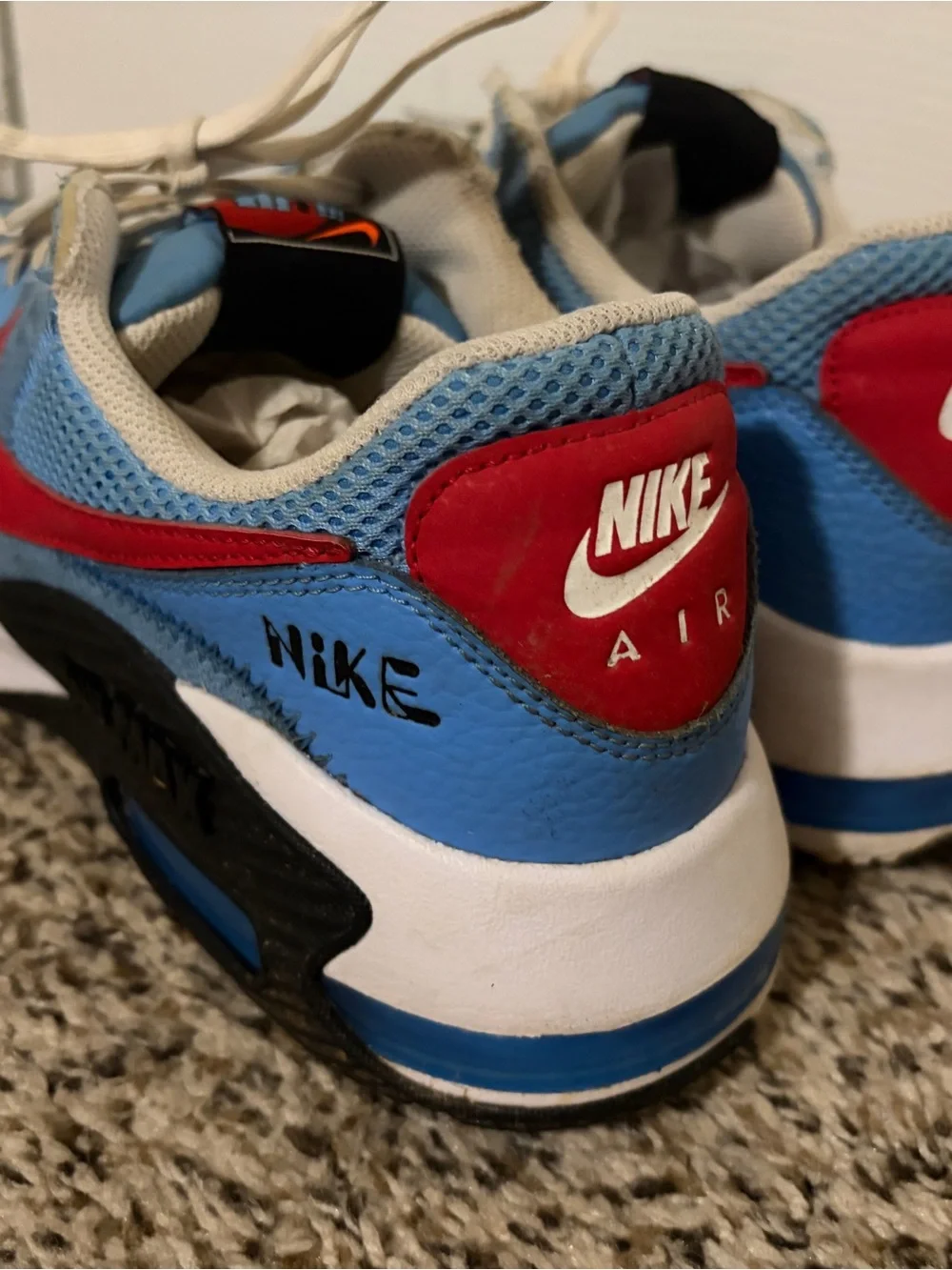 Nike Men’s Air Max Excee Shoes UNC University Blue Red DQ7629-400